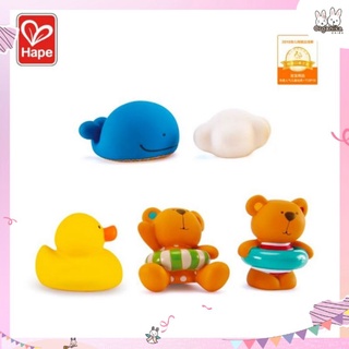 ของเล่นตอนอาบน้ำ แก๊งคุณหมีพ่นน้ำแบรนด์ Hape - Teddy And Friends Bath Squirts