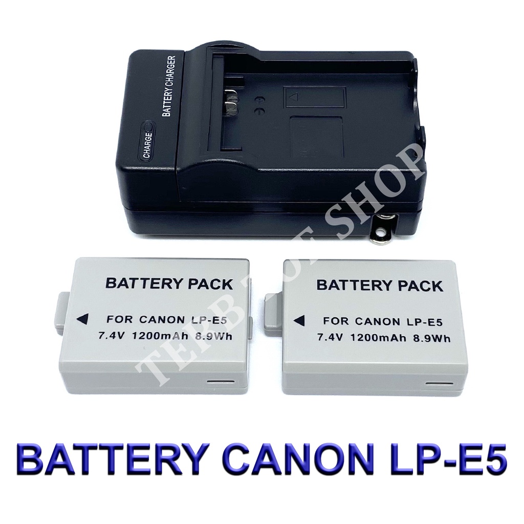 LP-E5 / LPE5 Battery and Charger For Canon EOS Rebel XSi,XS,T1i,450D,500D,1000D,Kiss F,Kiss X2,Kiss X3