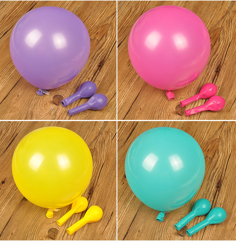 ลูกโป่งยาง แบบหนา 2.2 กรัม 10 นิ้ว สําหรับตกแต่งปาร์ตี้วันเกิด 30 ชิ้น - รูปที่ 6