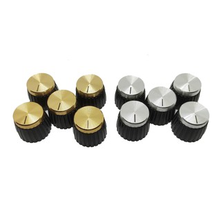 Control Knob Volume Audio ลูกบิดวอลลุ่มเล็กสีจริง 20 มิล สีทอง เงิน ฝาครอบวอลลุ่ม ฝาครอบลูกบิด (1 ชุด จำนวน 5 ตัว)