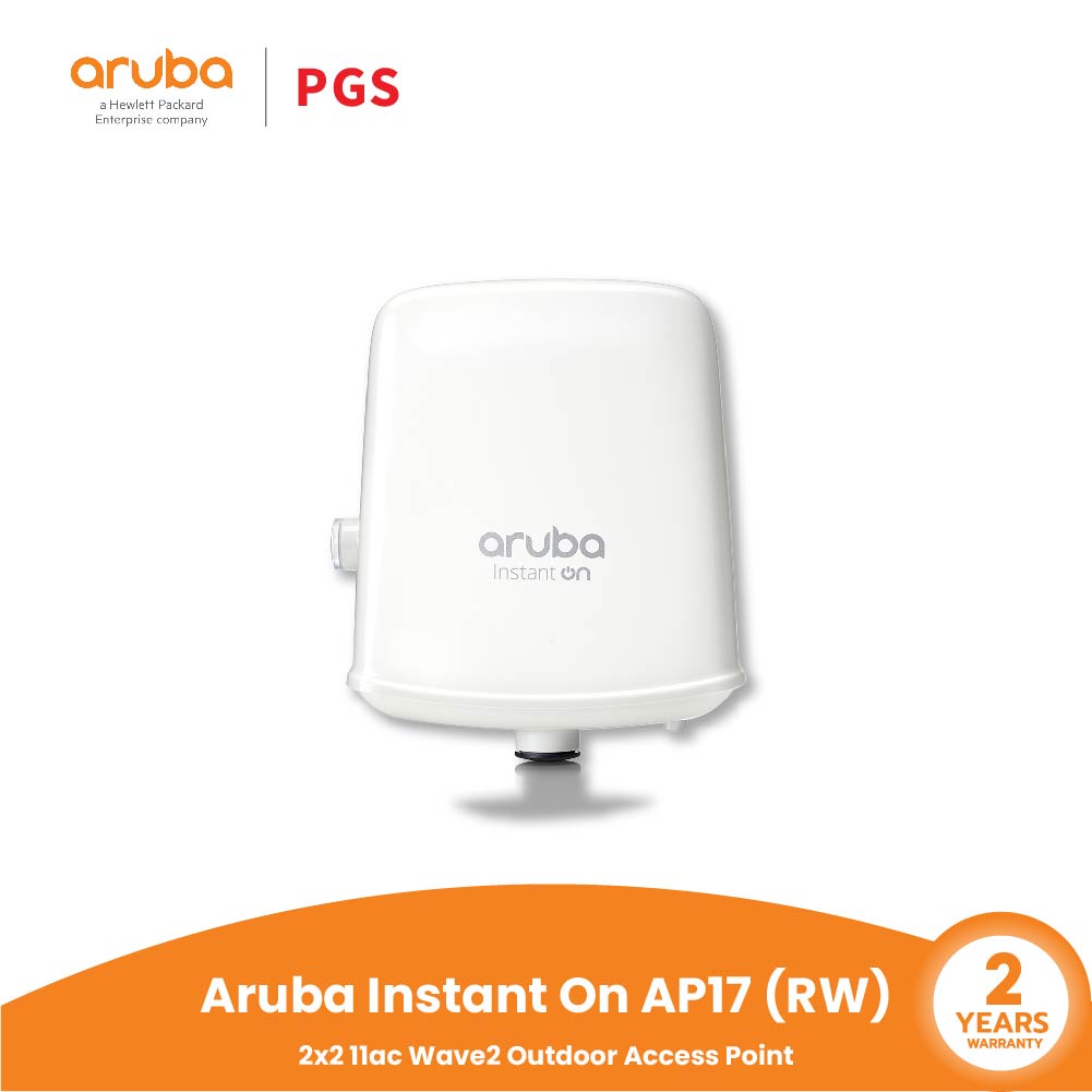 Aruba Instant On (อุปกรณ์กระจายสัญญาณ) รุ่น AP17 (RW) 2x2 11ac Wave2 Outdoor Access Point สินค้ารับประกัน 2 ปี
