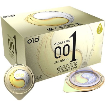 ถุงยางอนามัย Olo มีให้เลือก 8 สี (10 ชิ้น / 1 กล่อง) ขนาดบางเฉียบ 0.01 มม. ** ไม่ได้ระบุชื่อผลิตภัณฑ์ในหีบห่อ **