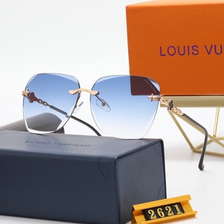 LV แว่นตากันแดด เลนส์โพลาไรซ์ UV400 คุณภาพสูง สไตล์เรโทร หรูหรา แฟชั่นสําหรับผู้ชาย และผู้หญิง เหมาะกับการขับขี่ กลางแจ้ง