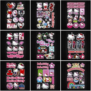 [พร้อมส่ง] สติกเกอร์สะท้อนแสง ลาย Hello Kitty Girl Baby In Car สําหรับติดตกแต่งรถยนต์