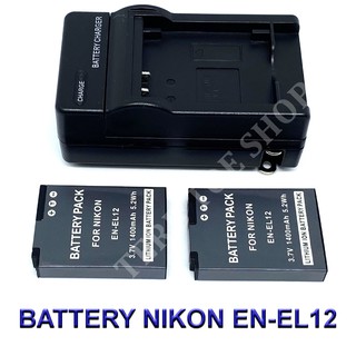 ENEL12  EN-EL12 Battery and Charger for Nikon COOLPIX A900,W300,S1200pj,AW120,AW130,P340,S9700,S9900,KeyMission 170,360