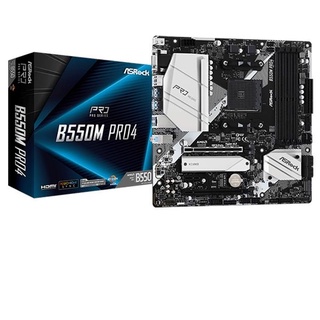 (B550M PRO4)MAINBOARD (เมนบอร์ด) AM4 ASROCK B550M PRO4