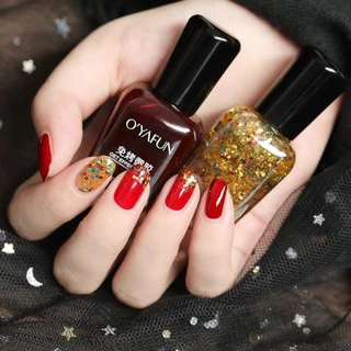 O'YAFUN สีทาเล็บ น้ำยาทาเล็บกึ่งเจล ไม่ต้องอบ สีสันสวยงาม แฟชั่น ขนาด 15 ml.
