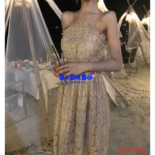 Bling Bling Lace Dress เดรสออกงานลูกไม้วิบวับ