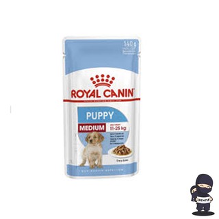 Royal Canin Medium Puppy pouch อาหารเปียกลูกสุนัข ขนาดกลาง อายุ 2-12 เดือน ซอง 140 กรัม