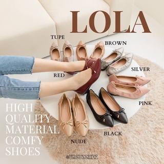 รองเท้า รุ่น LOLA รองเท้าหัวแหลมทรงสวย โบว์เก๋ๆ