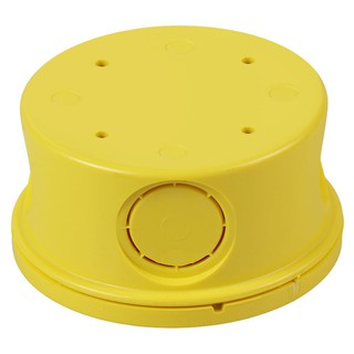 กล่องพักสายไฟ กล่องพักสายกลม PVC SCG สีเหลือง ท่อร้อยสายไฟ อุปกรณ์ งานระบบไฟฟ้า CIRCULAR BOX PVC YELLOW SCG