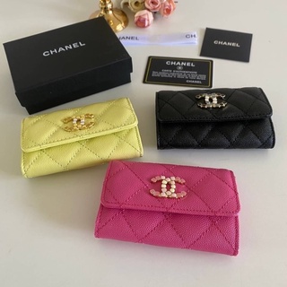 Chanel card holder ออริ พร้อมส่ง มาแล้วโลโก้CC ใหม่ สวยมาก น่ารักสุดๆ สีสันสวยงาน