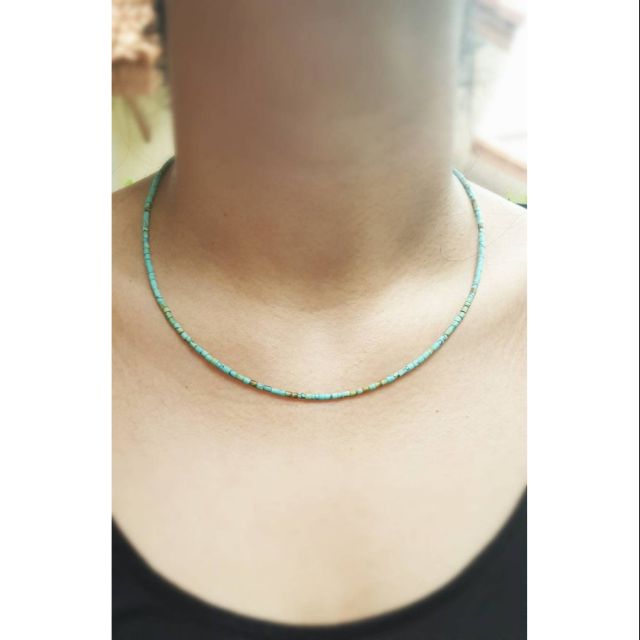 TURQUOISE- LUCKY CHARM NECKLACE สร้อยคอหินมงคลเทอร์ควอยซ์