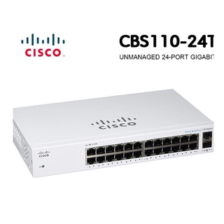 Cisco CBS110-24T-EU 24 Ports Gigabit 10/100/1000 Mbps + 2 SFP Port Unmanaged Rack Mount