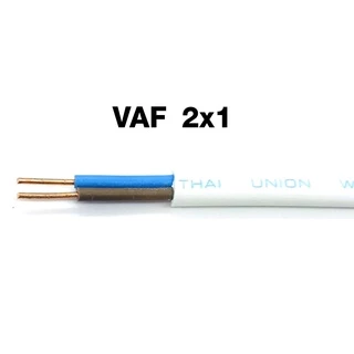 สายไฟบ้าน 1 , 1.5 , 2.5 , 4 VAF มอก. แท้ ปลอดภัย สายไฟ สีขาว สายไฟฟ้า แรงสูง ใช้กับ แอร์ งานแรงสูง คละยี่ห้อมีมอก. AT