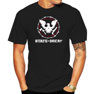 เสื้อยืดผ้าฝ้ายพิมพ์ลายแฟชั่น ขายดี เสื้อยืดแฟชั่น พิมพ์ลายโลโก้ State Of Decay วิดีโอเกม ใหม่ ส่งฟรี