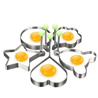 Fried egg mold 5 shapes พิมพ์ทอดไข่ 5 รูปทรง