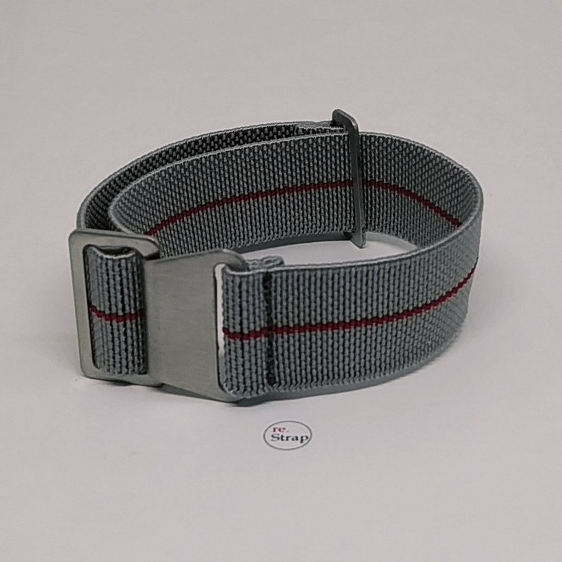 MN Strap สายนาฬิกา Nato - สีเทา แดง Centerline Mn17 - 22mm
