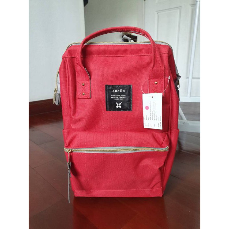 Anelloกระเป๋าเป้สีแดง