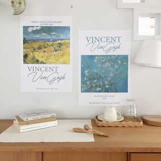 Poster - Vincent Van Gogh : Wheat Fields and Almond Blossom