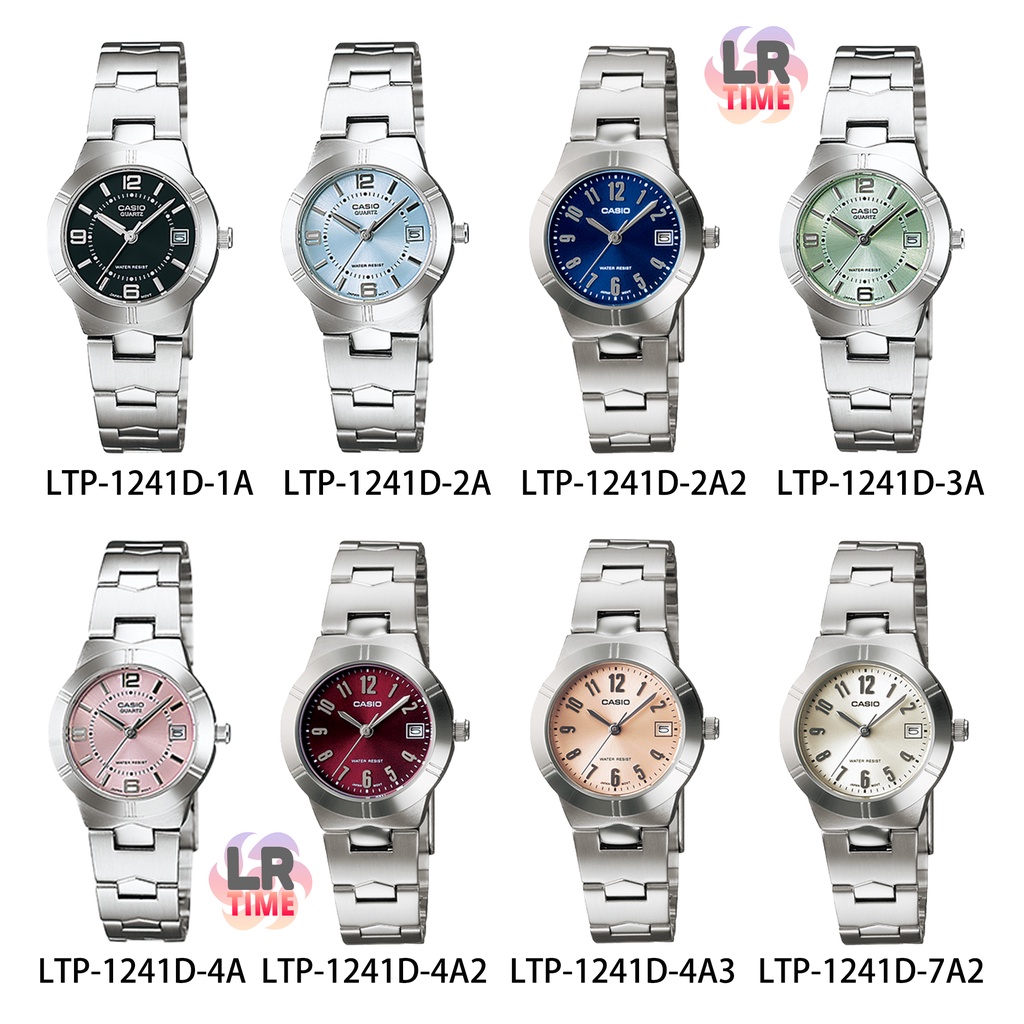 Casio แท้100% นาฬิกาผู้หญิง  LTP-1241D  series ประกัน 1ปี