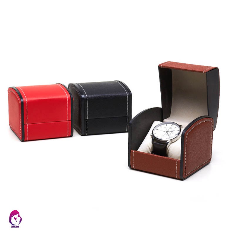 Single Grid Slot PU Leather Watch Display Case Gift Box Wrist Storage ...