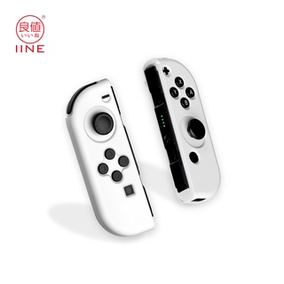 Iine เคสจอยคอนสีขาวสําหรับ Nintendo Switch OLED