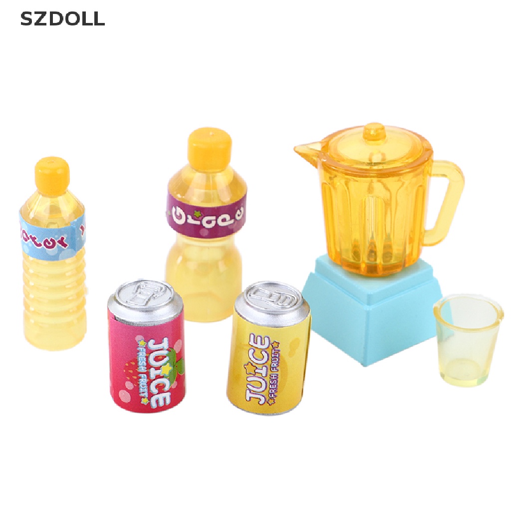 [cxSZDOLL] 1Set 112 Dollhouse Miniature Juicer Drink Bottle Cup