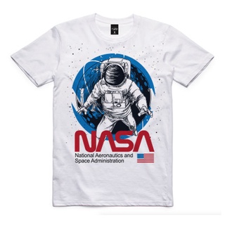 เสื้อยืด คอกลม ลาย NASA SPACE X STREET แฟชั่น ผู้ชาย ผู้หญิง เสื้อคุณภาพดี