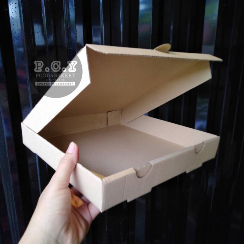 (50ชุด)กล่องพิซซ่า8​x8นิ้วฟรีกระดาษรอง(งดสั่งรวมกับสินค้าอื่น)​