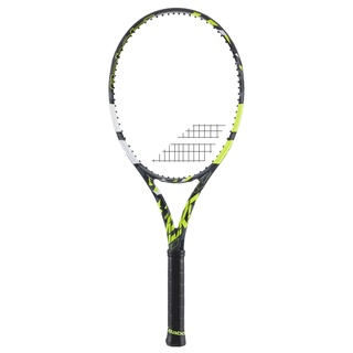 Babolat ไม้เทนนิส Pure Aero 2023 Tennis Racket G2,G3 | Grey/Yellow/White ( 101480 )