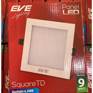 ดาวน์ไลท์LED 9w EVE Square Daylight/Warmwhite