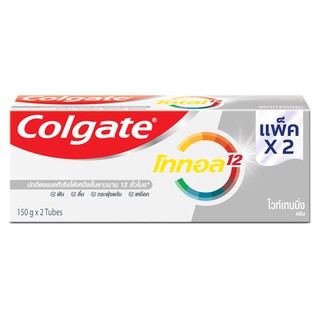 COLGATE ยาสีฟัน โททอล โปรเฟสชั่นแนล ไวท์เทนนิ่ง 150 กรัม - แพ็คคู่