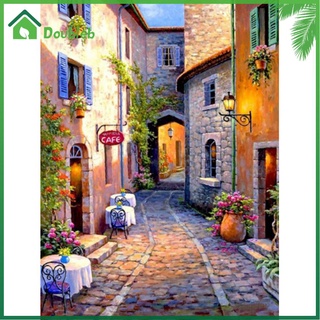 （Doub） 5D DIY Full Drill Diamond Painting Lane Cross Stitch Embroidery Mosaic Kit