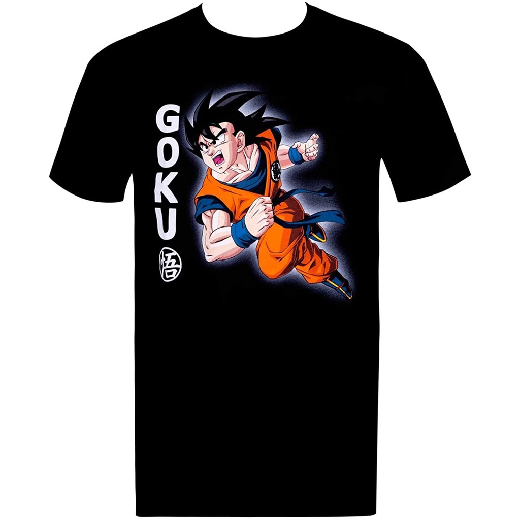 แขนสั้นcrew neck100%cotton เสื้อ ยืด ผ้า มัด ย้อม Dragonball Z Goku Attack T-Shirt men เสื้อ ยืด ผู้ชาย คอกลม โอเวอร์ ไซ