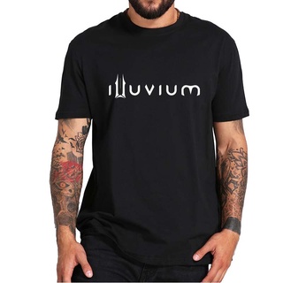 ถูกสุดๆเสื้อยืดลําลอง ผ้าฝ้าย 100% แขนสั้น คอกลม พิมพ์ลายเกม Adventure Game Illuvium NFTs ไซซ์ EU