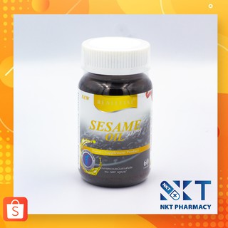 Black Sesame Oil- Real Elixir 500 mg น้ำมันงาดำ 60 เม็ด