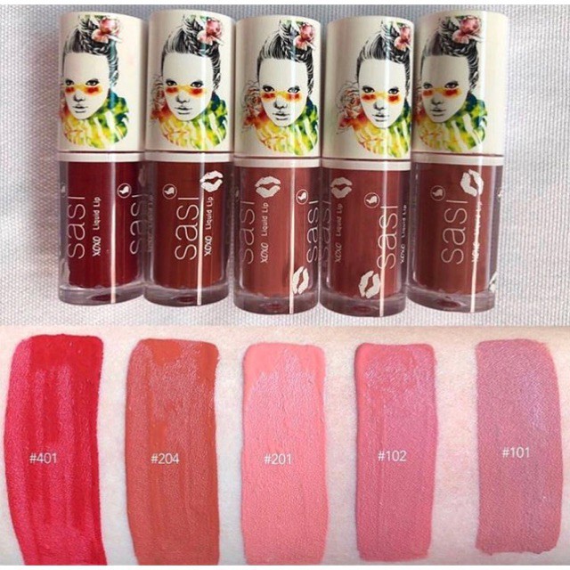 Sasi XoXo Liquid Lip 3g Sasi ลิควิด ลิป ศศิ 204 Summer Terracotta สีส้มอิฐ