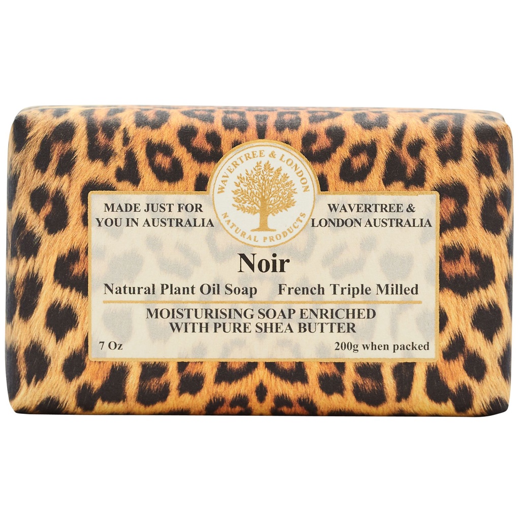 Wavertree & London Luxury Soap - Noir สบู่ออร์แกนิค (เบอร์รี่ วานิลลา อบเชย ไม้และมัสค์) (200g)