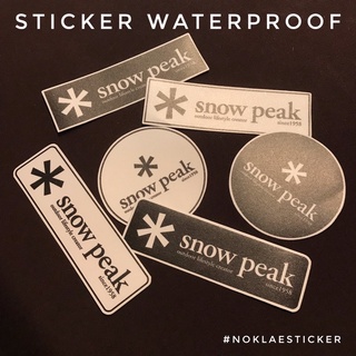 Sticker snow peak สติ๊กเกอร์แคมป์ เคลือบกันน้ำ ส่งไว คุณภาพดี
