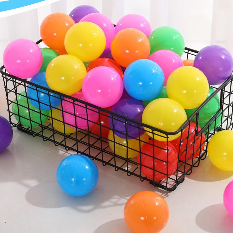 ลูกบอลพลาสติก เสริมสร้างพัฒนาการเด็ก ขนาด 5.5cm 7cm