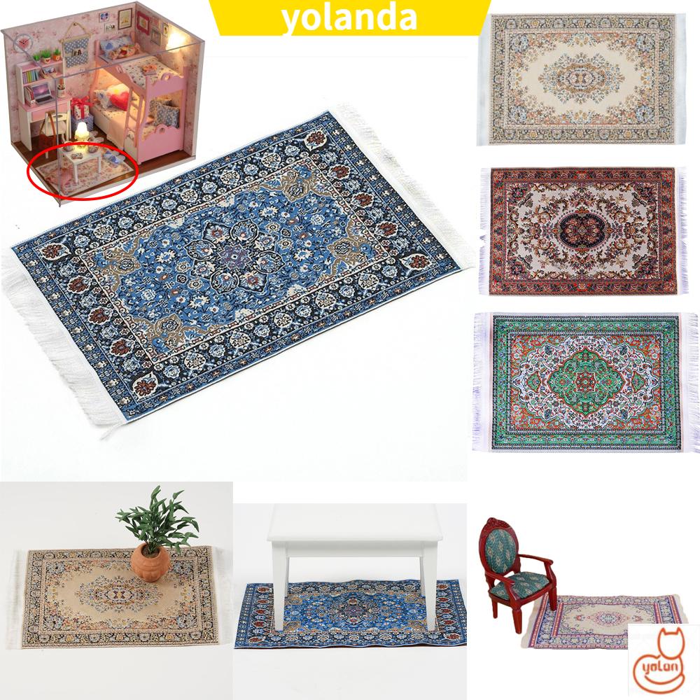 ☆YOLA☆ Toy Miniature Weaving Rug Turkish Style Doll Accessories
