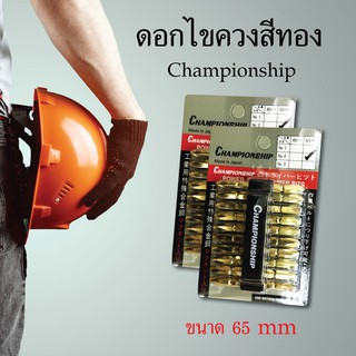 ชุดดอกไขควง Championship สีทอง ไขควง เครื่องมือช่าง อุปกรณ์เครื่องมือช่าง