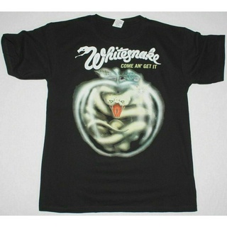 เสื้อยืดสีดำสีม่วงเข้ม Coverdale ใหม่ของ Whitesnake Come An Get It Hard Rock