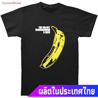 เสื้อยืดสีขาว เสื้อยืดลำลอง Impact Mens Velvet Underground Warhol Banana T-Shirt Popular T-shirts