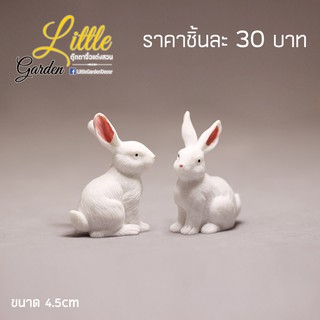 พร้อมส่งในไทย - ตุ๊กตาแต่งสวน โมเดลกระต่ายแต่งสวนจิ๋ว  ขนาด4.5cm