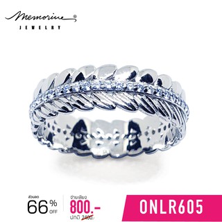 Memorine Jewelry แหวนเงินแท้ 925 ฝังเพชรสวิส (CZ) : ONLR605