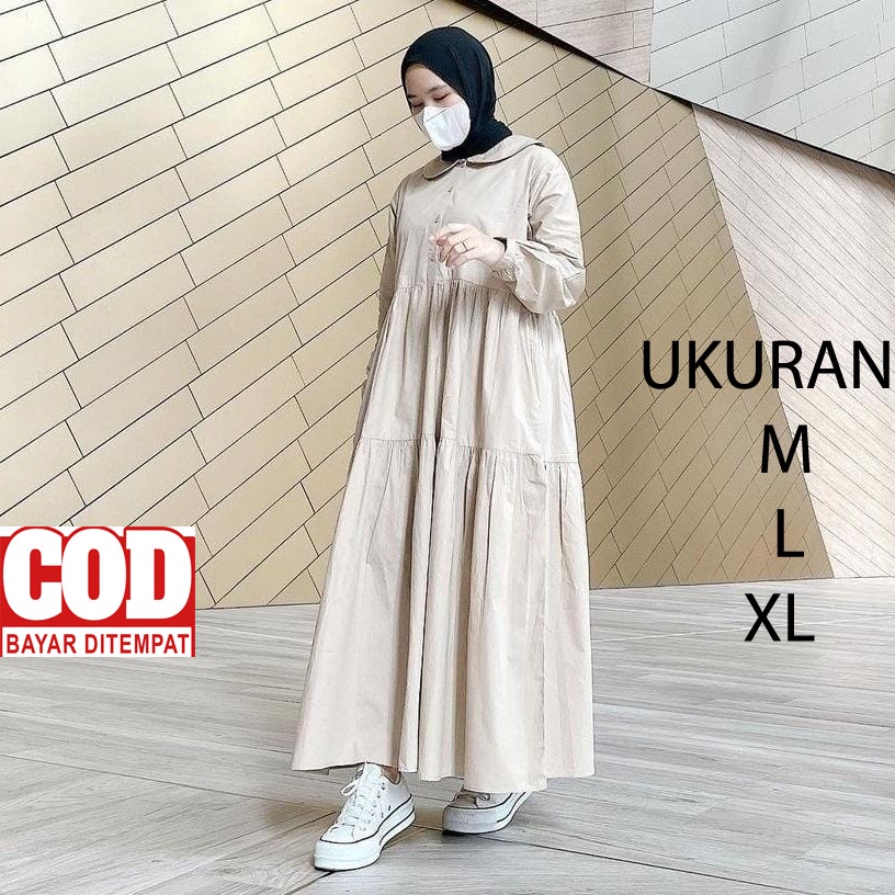 ผู้หญิงมุสลิม& 39;s แฟชั่นฮิญาบ Gamis Mona Dress