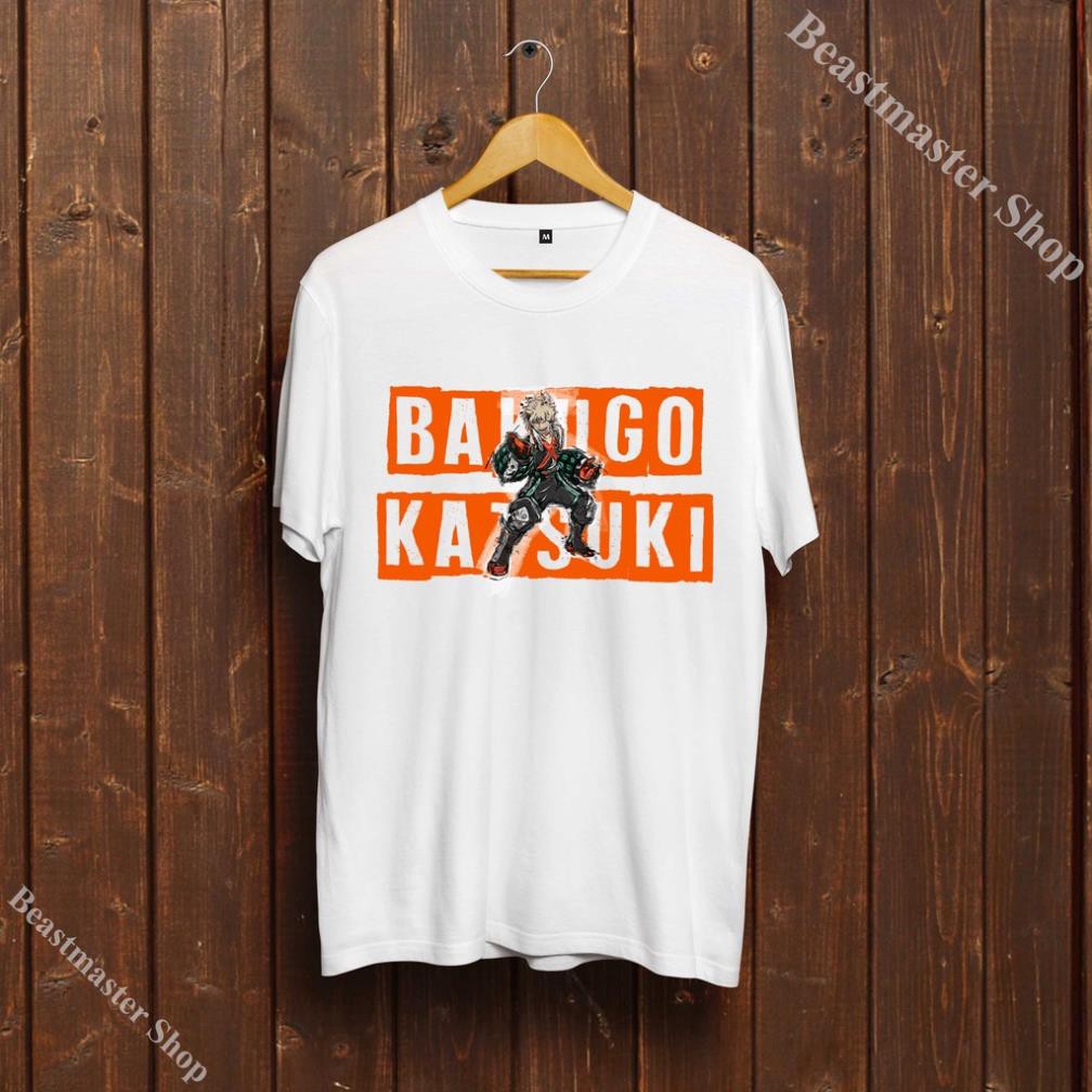 เสื้อ Katsuki Bakugou Unisex - Unisex My Hero Academia - เสื้อยืดบุคลิกภาพ Katsuki Bakugou - MHA-040