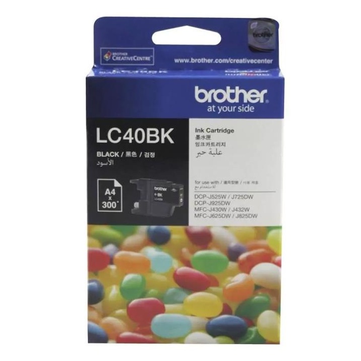 BROTHER INK CARTRIDGE LC-40BK Model : LC-40BK